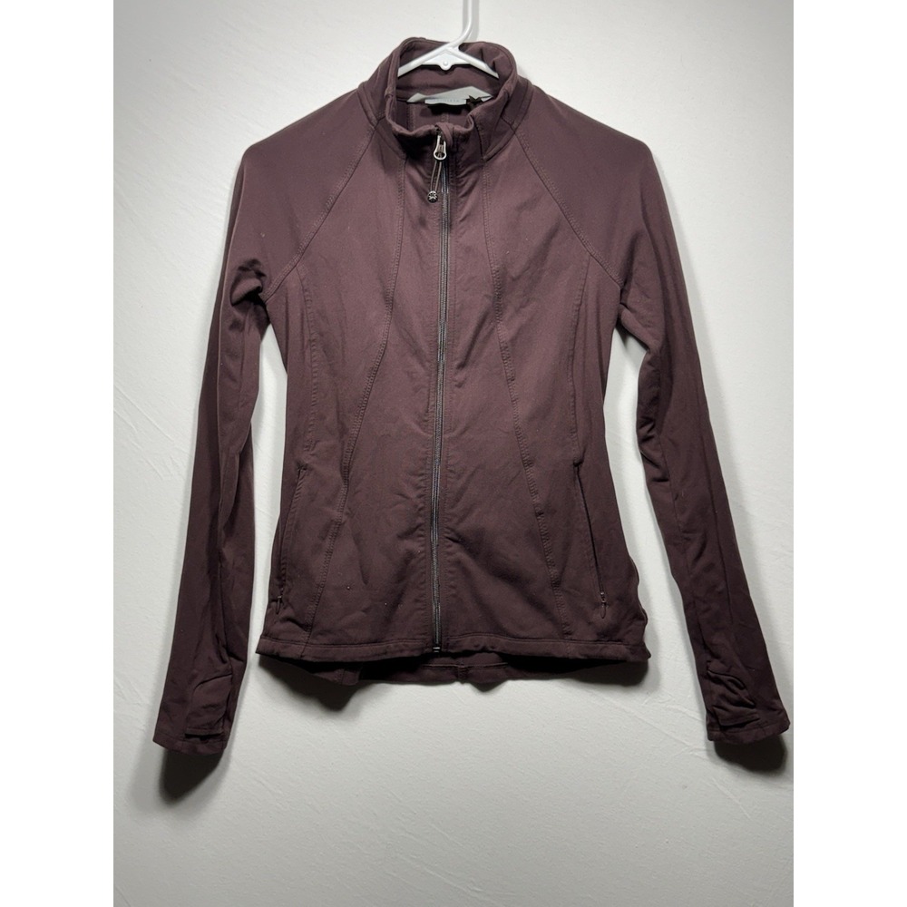 Athleta Hope Jacket Plum Purple Full Zip Athletic Yoga Running Small